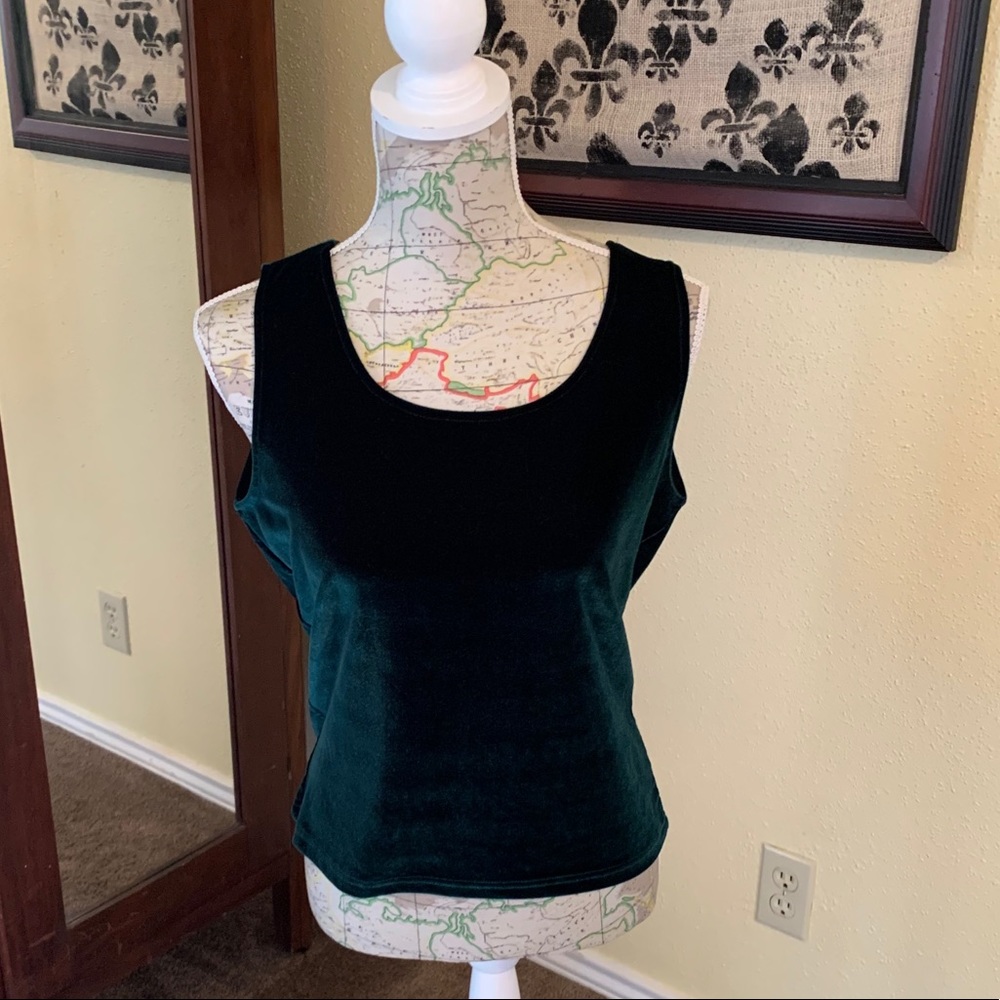 Alluring forest green top by Erik Stewart